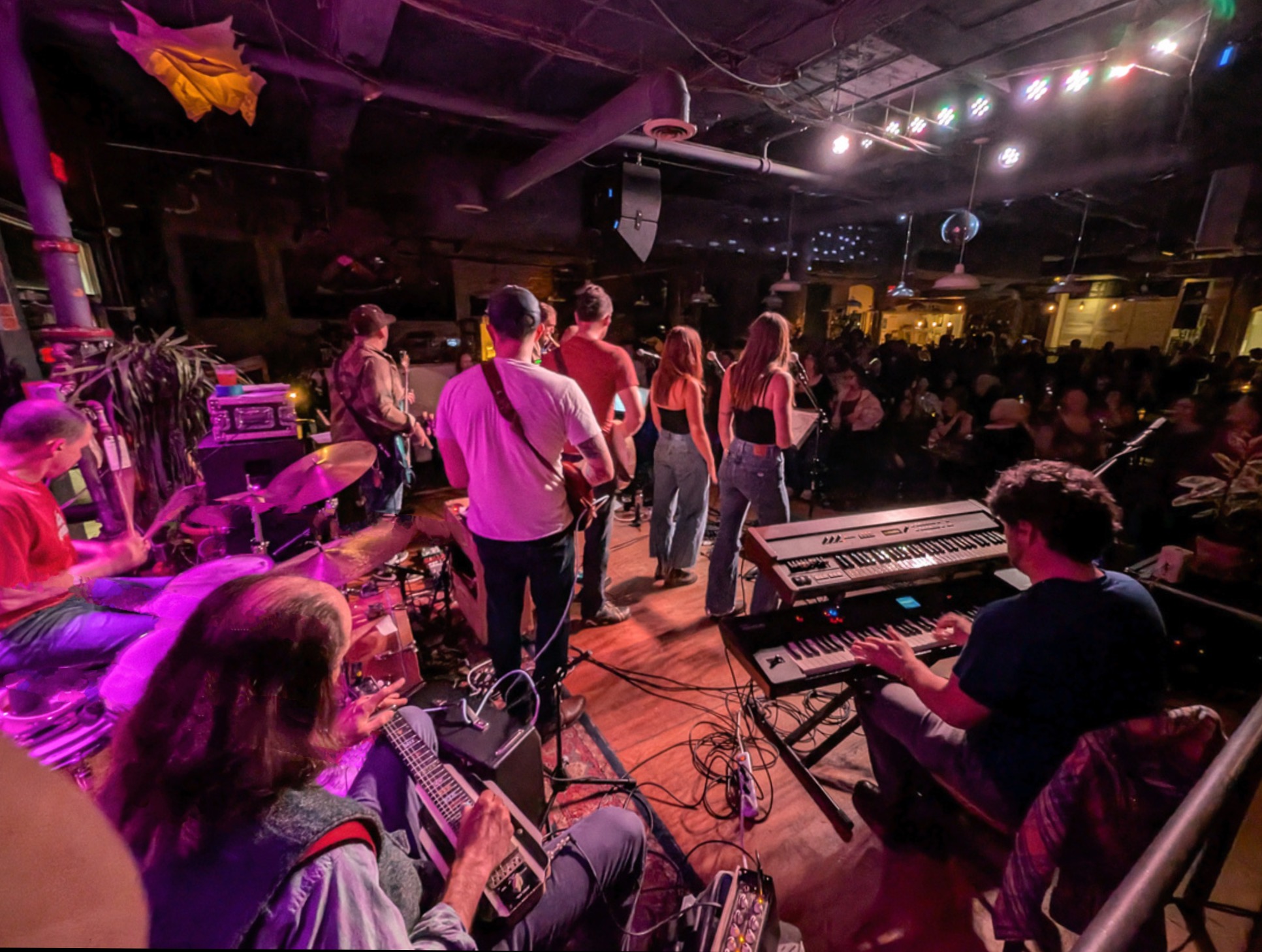 Murphy's Blues performing in a crowded club